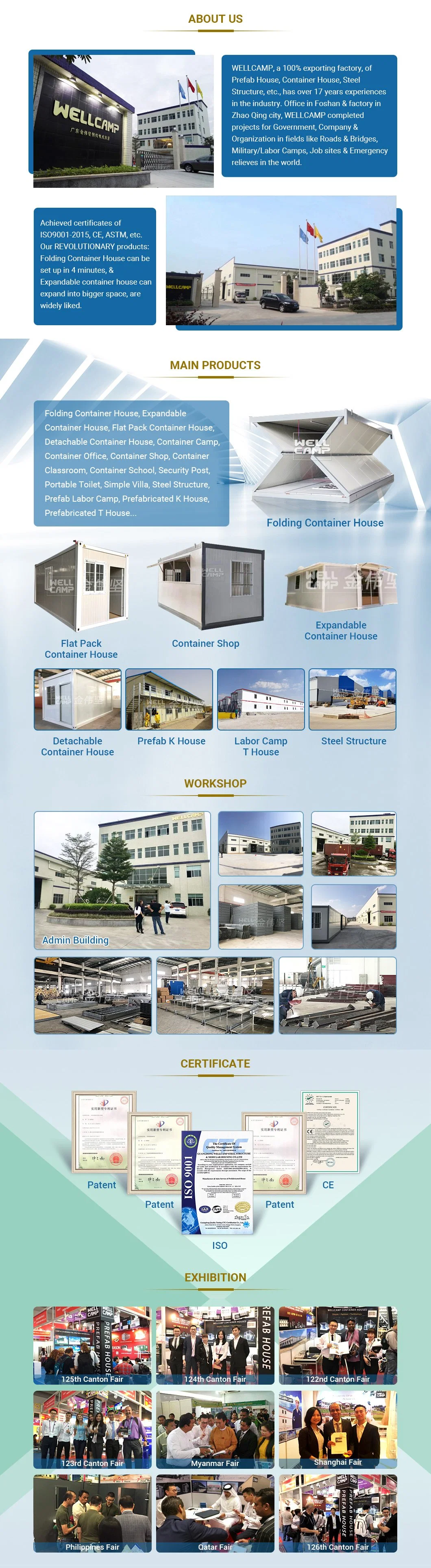 High Performance Steel Structure+Sandwich Panel Customizable Office Container School