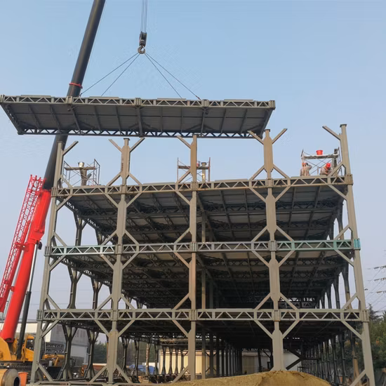 Appartamento per uffici commerciali prefabbricati con struttura in acciaio leggero a cinque piani