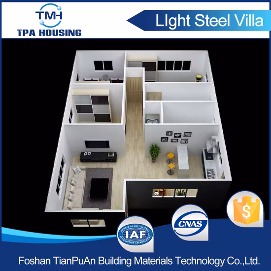 Casa prefabbricata con pannelli sandwich in cemento Esp dal design di lusso con assemblaggio rapido per Grany Flat